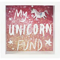 Los mejores  - Jones Home and Gift Hucha con Marco de Unicornio- Madera MDF- Blanco- 18 x 7 x 18 cm